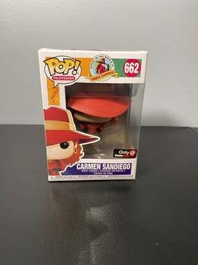 Funko Pop! Television #662 Carmen Sandiego Disappearing GameStop Exclusive